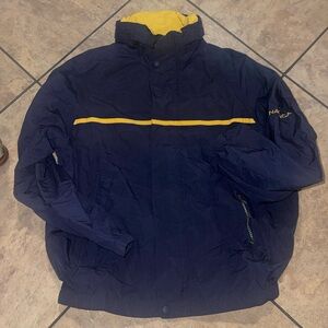 Mens Nautica light weight Jacket with hood size L